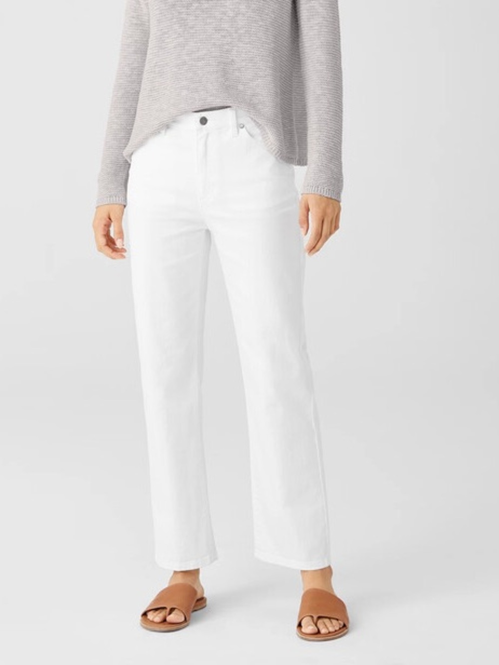 Eileen Fisher Organic Cotton Straight Ankle Jean - Picture 6 of 9